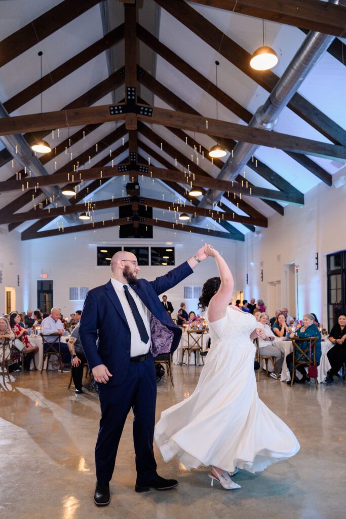 Harry Potter inspired hanging candles at wedding reception