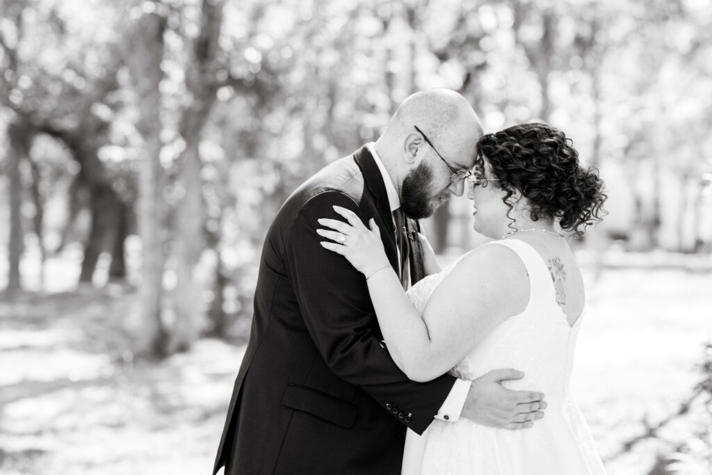 Happily married planner on her wedding day