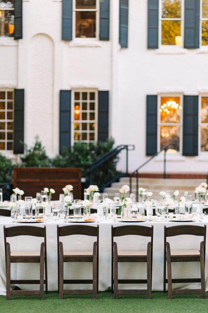 A gorgeous wedding venue set up - made easy with the guidance of a planner for that early decision.