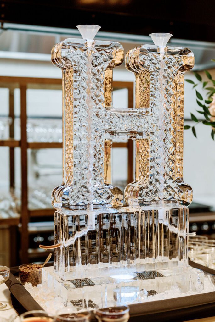 Ice luge for wedding