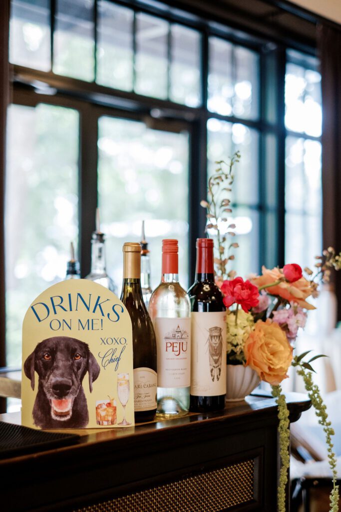 Signature drink sign