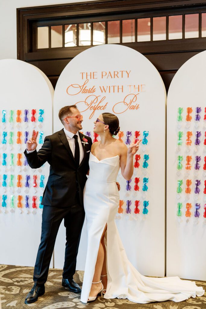 Custom wedding signage