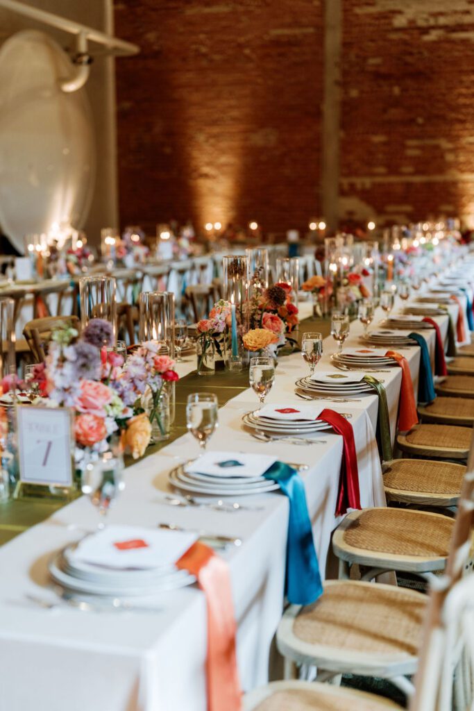 Wedding reception tablescapes