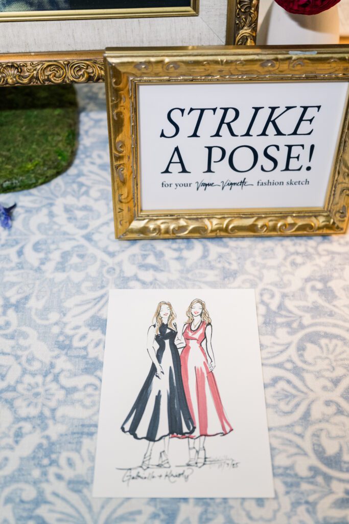 live art from wedding reception