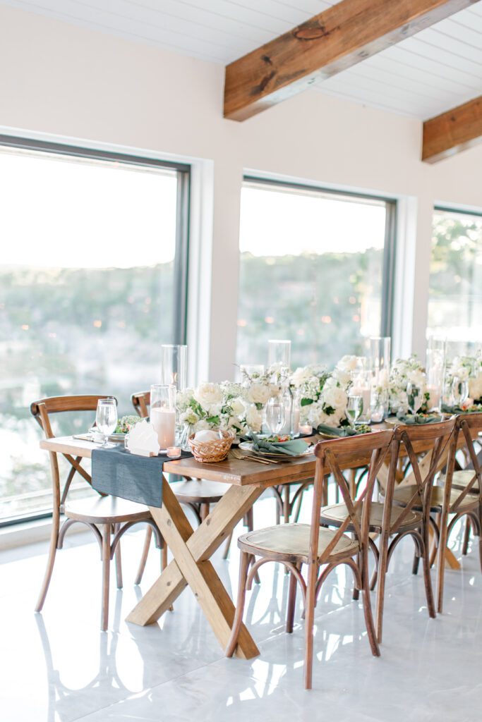 wedding reception table details
