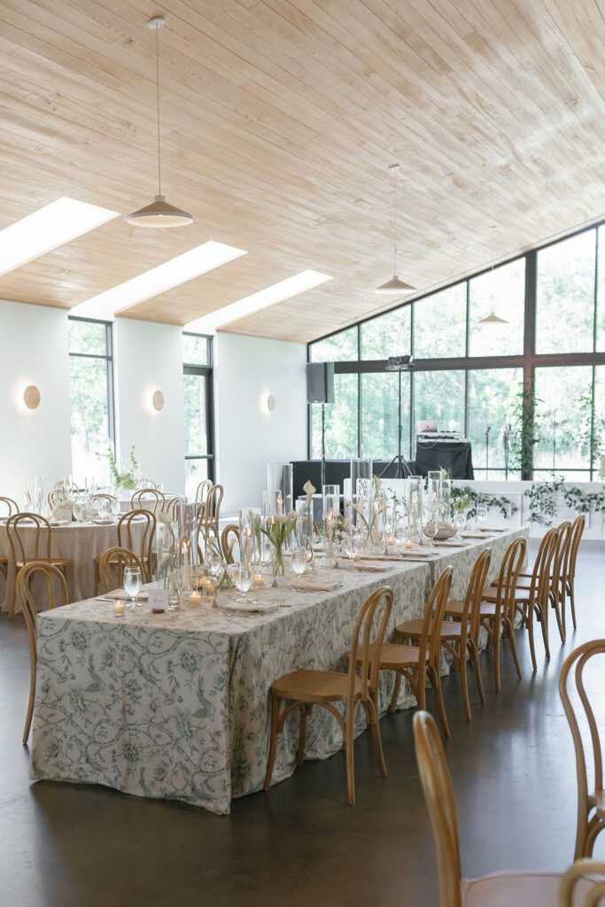 Grand reception area with windows