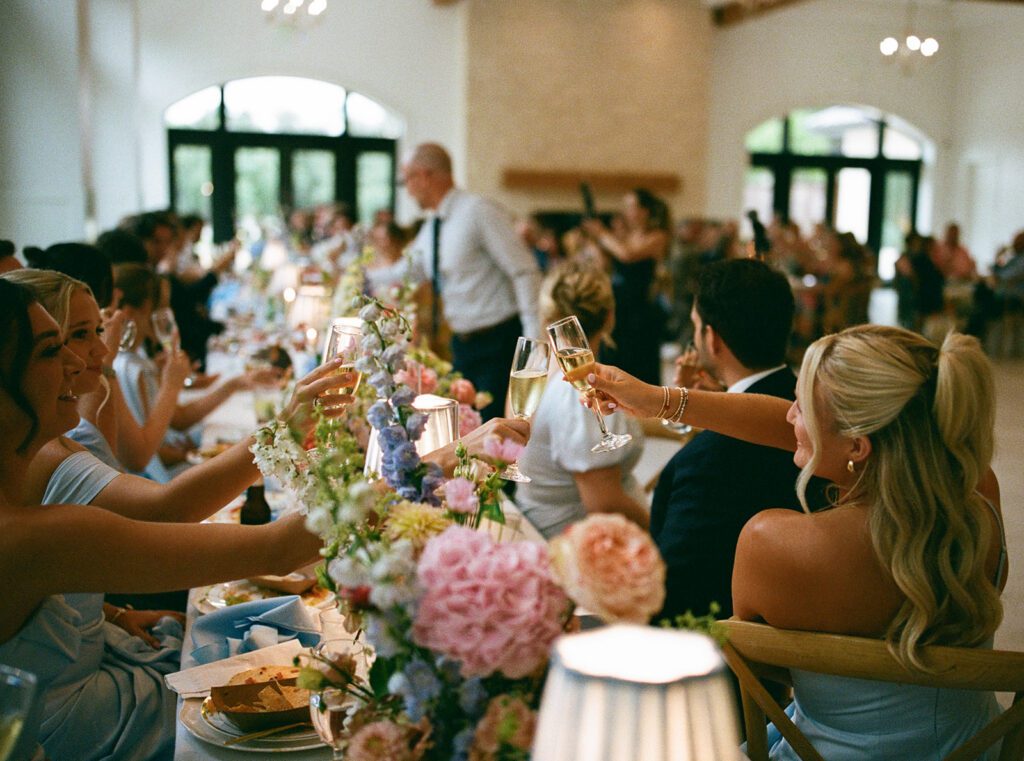 Personalized wedding reception helped guests have a good time