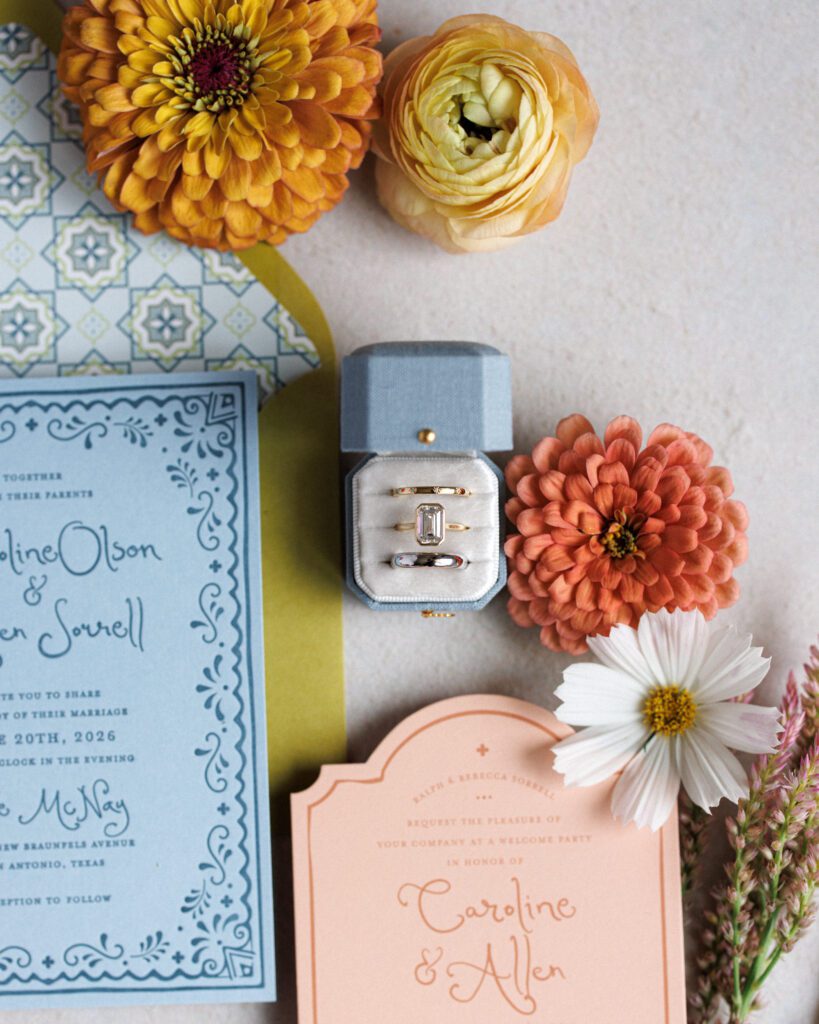 Details from a Central Texas wedding planner event