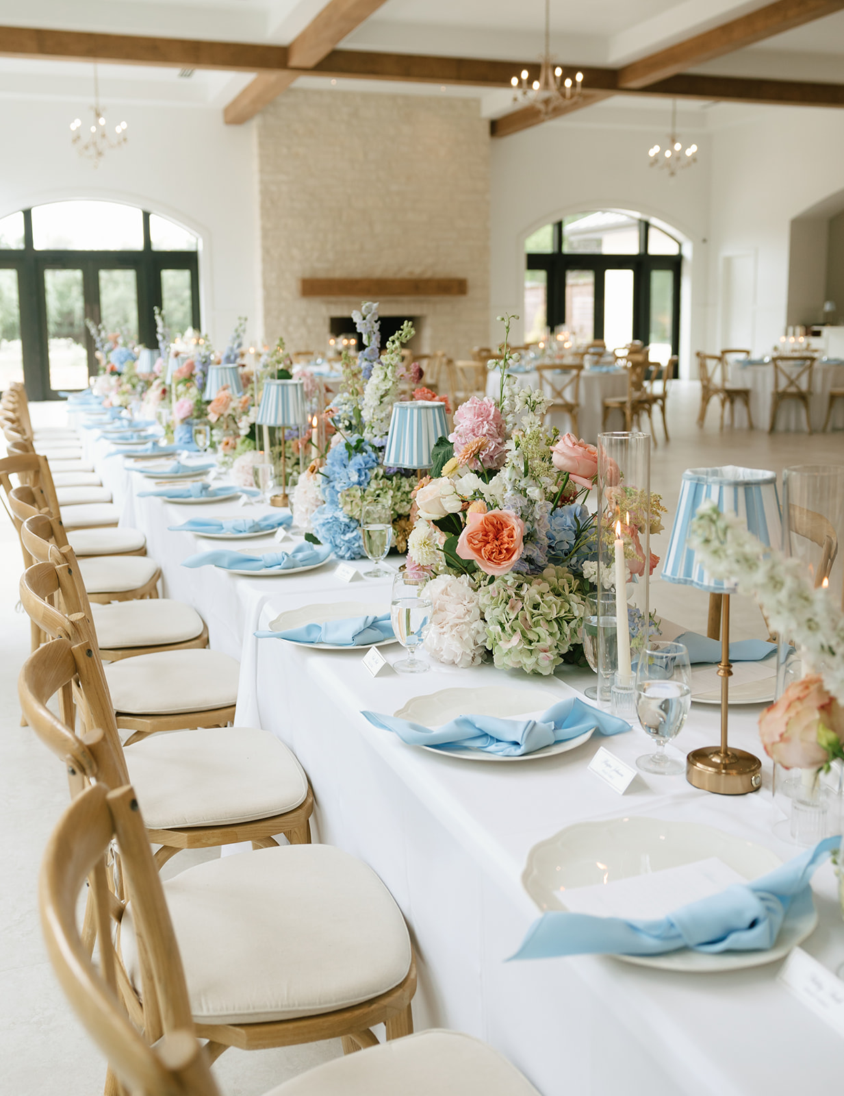 Guest tables at wedding reception