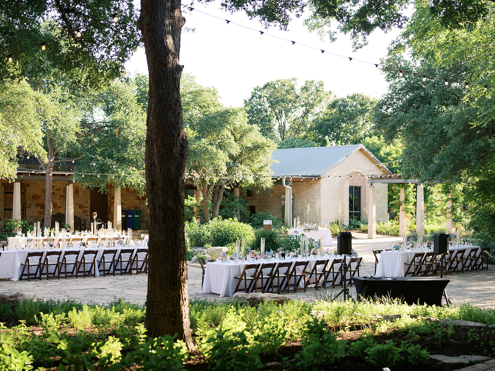 LBJ Wildflower Center wedding reception